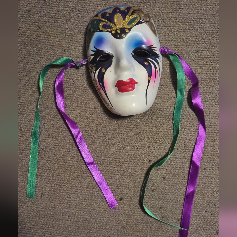 Colorful Decorative Mask Witth Ribbons
